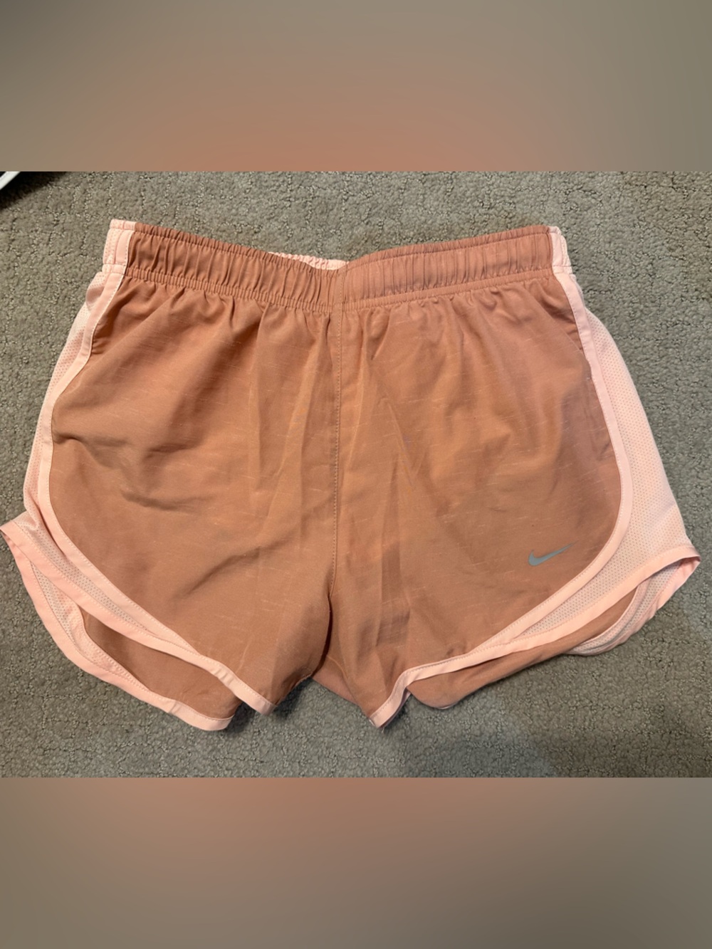 Nike Women's Rust Pink Dri-FIT Running Shorts Size S